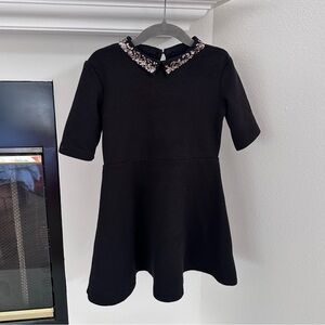GAP Kids Dress with Sequin Embellished Collar 4-5T Black Holiday Party